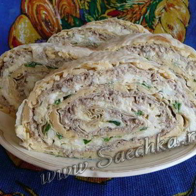 Закусочные рулетики к праздничному столу