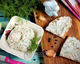 Сало с чесноком и укропом