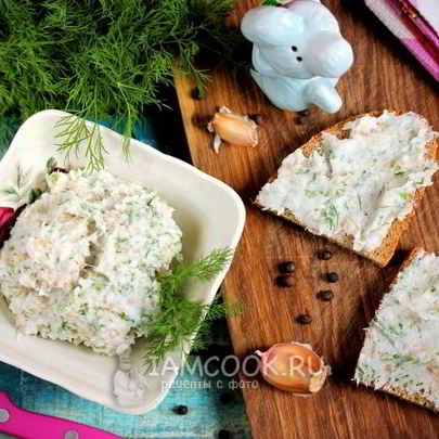 Сало с чесноком и укропом