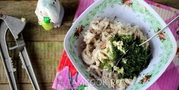 сало с чесноком и укропом