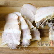 Рецепт Сала с чесноком на водяной бане в банке