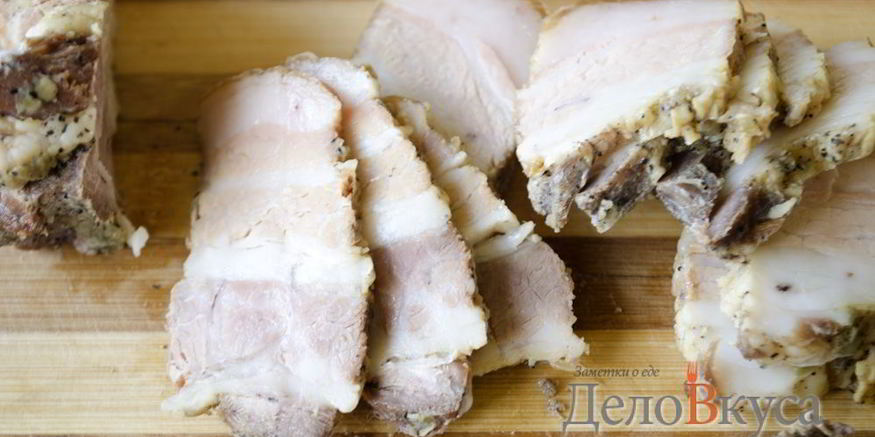 Рецепт сала с чесноком на водяной бане в банке