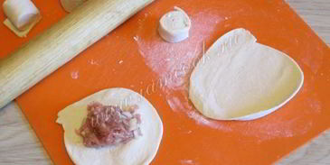 самса из слоеного теста