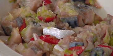 севиче с зеленым салатом