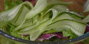 севиче с зеленым салатом