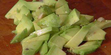 севиче с зеленым салатом