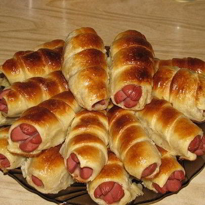 Сосиски в тесте в микроволновке