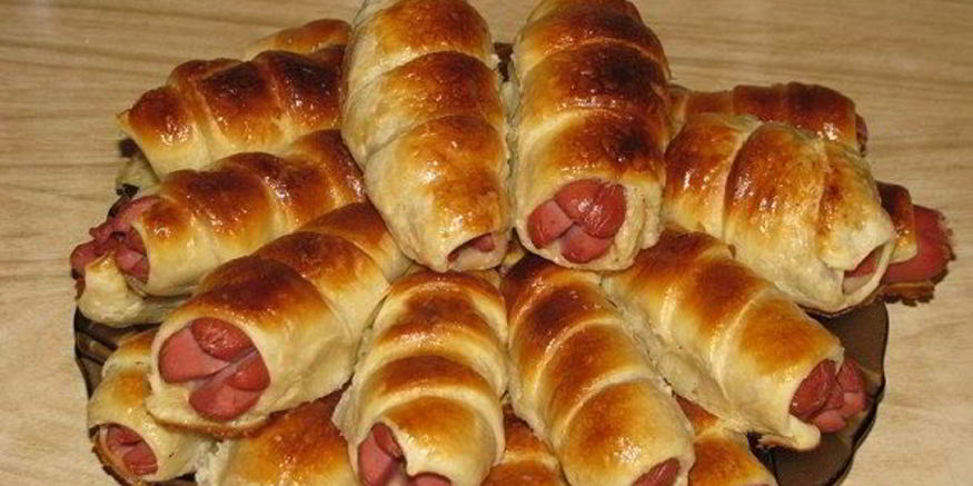 Рецепт сосисок в тесте в микроволновке