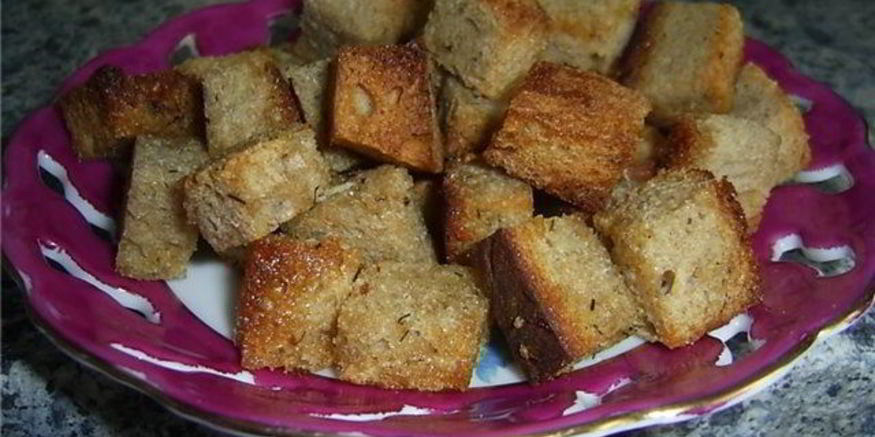 Рецепт чесночных сухариков
