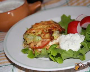 Кабачковые сэндвичи с начинкой из куриного филе