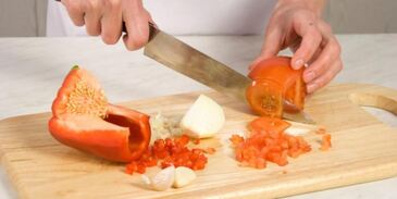 картофельный сэндвич с сальсой