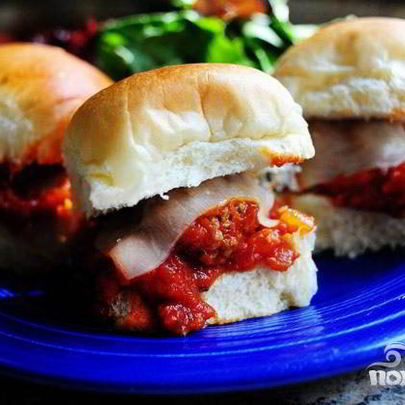 Мини-сэндвичи с фрикадельками