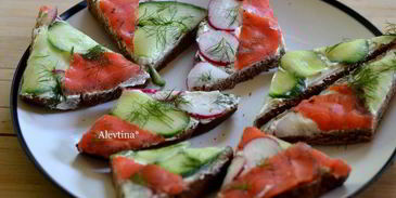 мозаика из сэндвичей