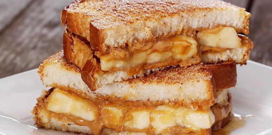 Рецепт сладкого сэндвича с шоколадом и грушей