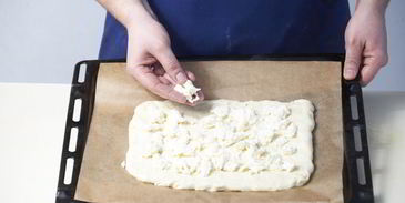 сэндвич из домашней фокаччи с ветчиной