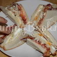 Рецепт Сэндвича с беконом и салатом