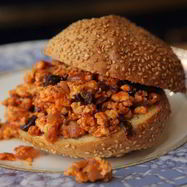 Рецепт Сэндвича с индейкой, изюмом и оливками