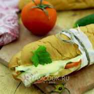 Рецепт Сэндвича с колбасой