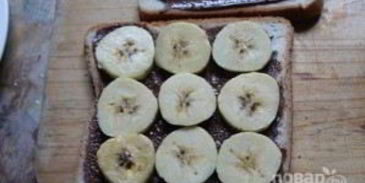 сэндвич с нутеллой и бананом