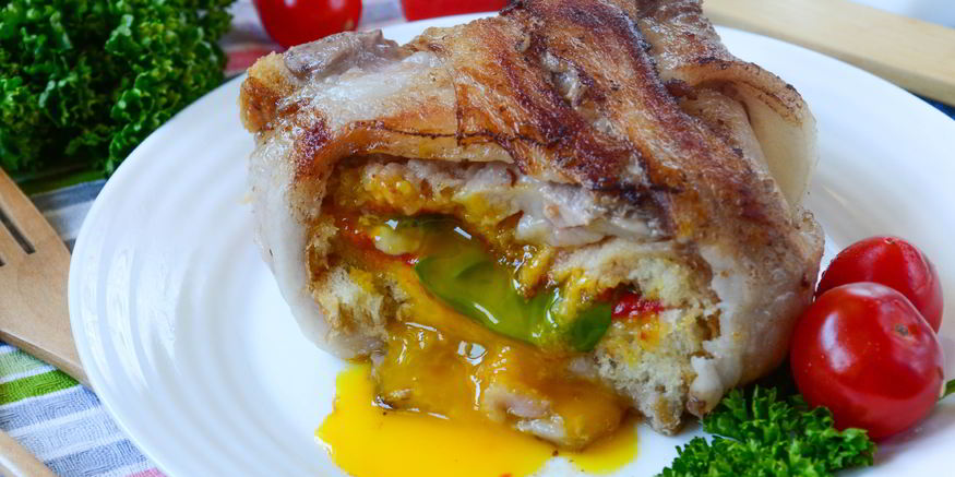 Рецепт сэндвича в беконе