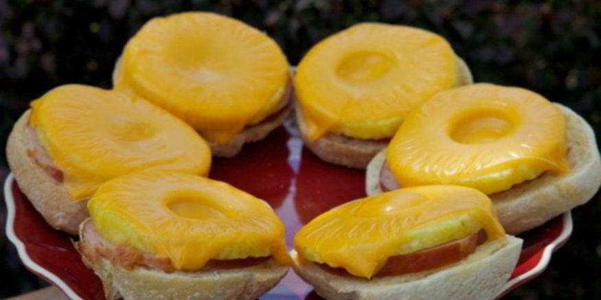 Рецепт сэндвичей с ананасом и ветчиной