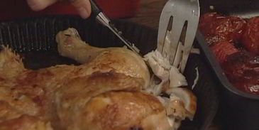 сэндвичи с курицей, помидорами и перцем