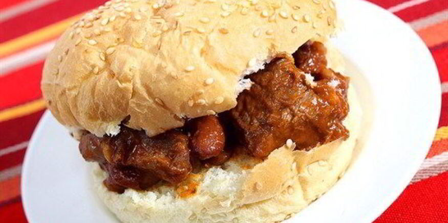 Рецепт сэндвичей с тушеной говядиной и зеленым луком