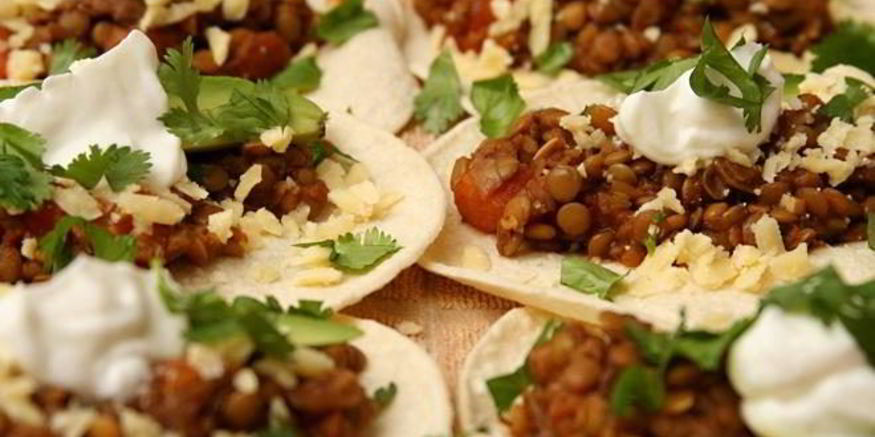 Рецепт такоса с чечевицея