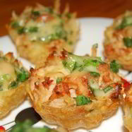 Рецепт Картофельных тарталеток с начинкой