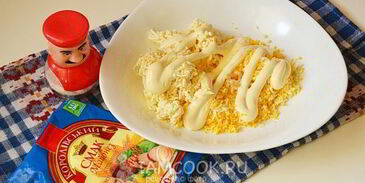 новогодние тарталетки с семгой