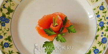 новогодние тарталетки с семгой