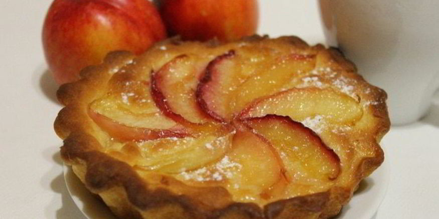 Рецепт сдобных тарталеток с нектарином