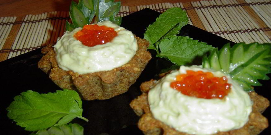 Рецепт тарталеток иза черного хлебов