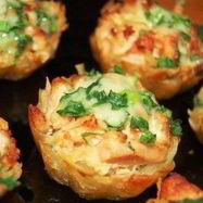 Рецепт Тарталеток из картофеля под чесночным соусом