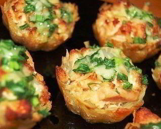 Тарталетки из картофеля с куриным филе