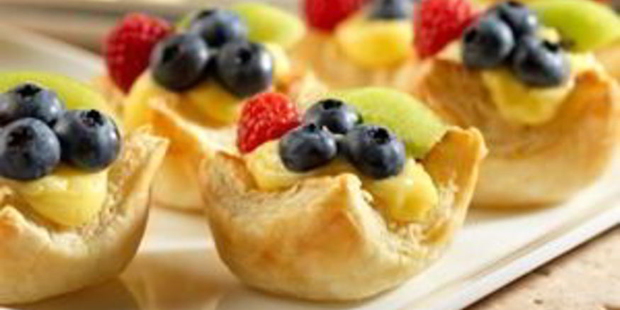 Рецепт тарталеток из слоеного теста с начинкой