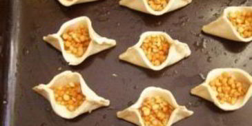 тарталетки из слоеного теста с начинкой