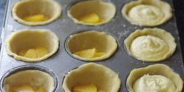 тарталетки с ананасом