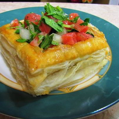 Тарталетки с форелью и семгой