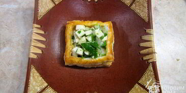 тарталетки с форелью и семгой