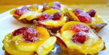 тарталетки с фруктами в желе