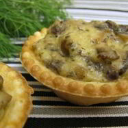 Рецепт Тарталеток с грибами и сыром