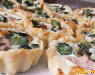 Тарталетки с копченой курицей