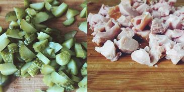 тарталетки с копченой курицей