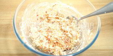 тарталетки с крабовым салатом