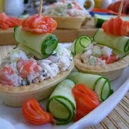 Рецепт Тарталеток с красной рыбой