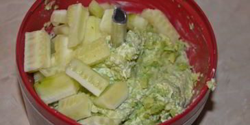 тарталетки с муссом из авокадо