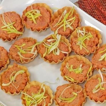 Тарталетки с муссом из жареной курицы