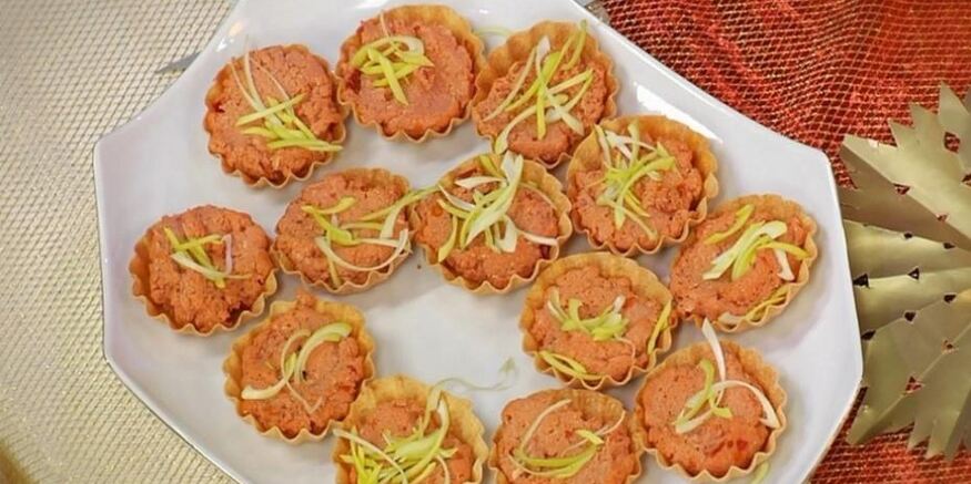 Рецепт тарталеток с муссом из жареной курицы