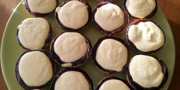 тарталетки с нежнейшим манговым кремом и взбитыми сливками